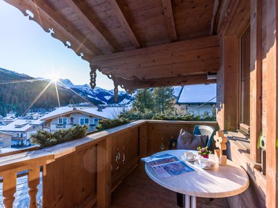 Balkon mit herrlichem Panorama App. Typ 2 - Landhaus Casper ©Hannes Dabernig Fotografie